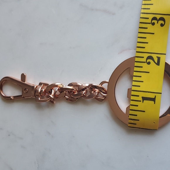 MK Michael Kors Rose Gold Keychain KeyFob - Picture 5 of 6